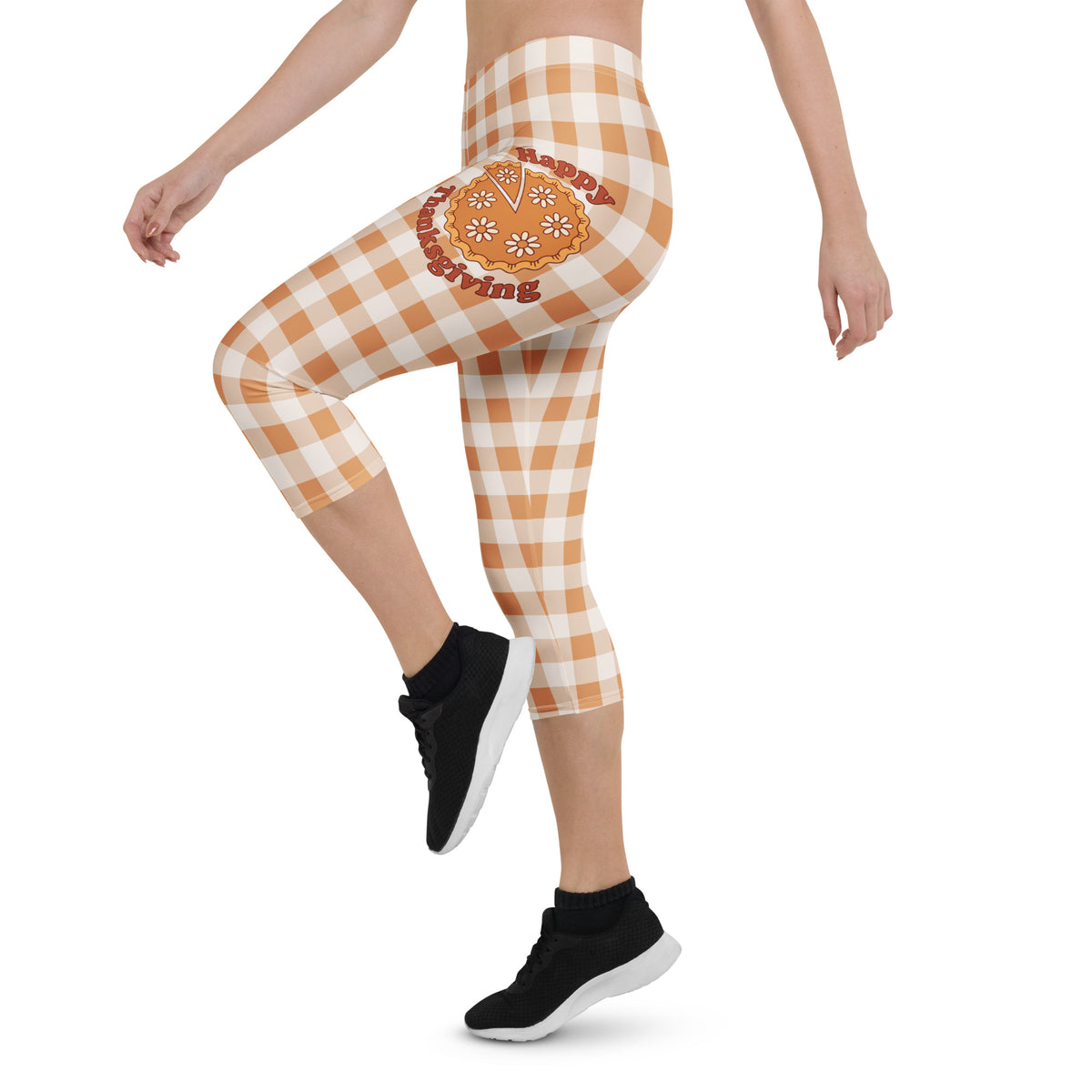 Pumpkin Pie Gingham Capris