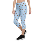 Baby Blue Cocoa Polka Dot Capris