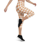 Pumpkin Pie Gingham Capris