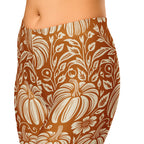 Thanksgiving Pumpkin Floral Capris