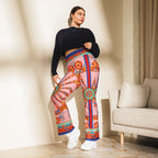 Pink Ornate Flare Leggings