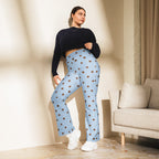 Baby Blue Cocoa Polka Dot Flare Leggings