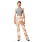 Pumpkin Pie Gingham Flare Leggings