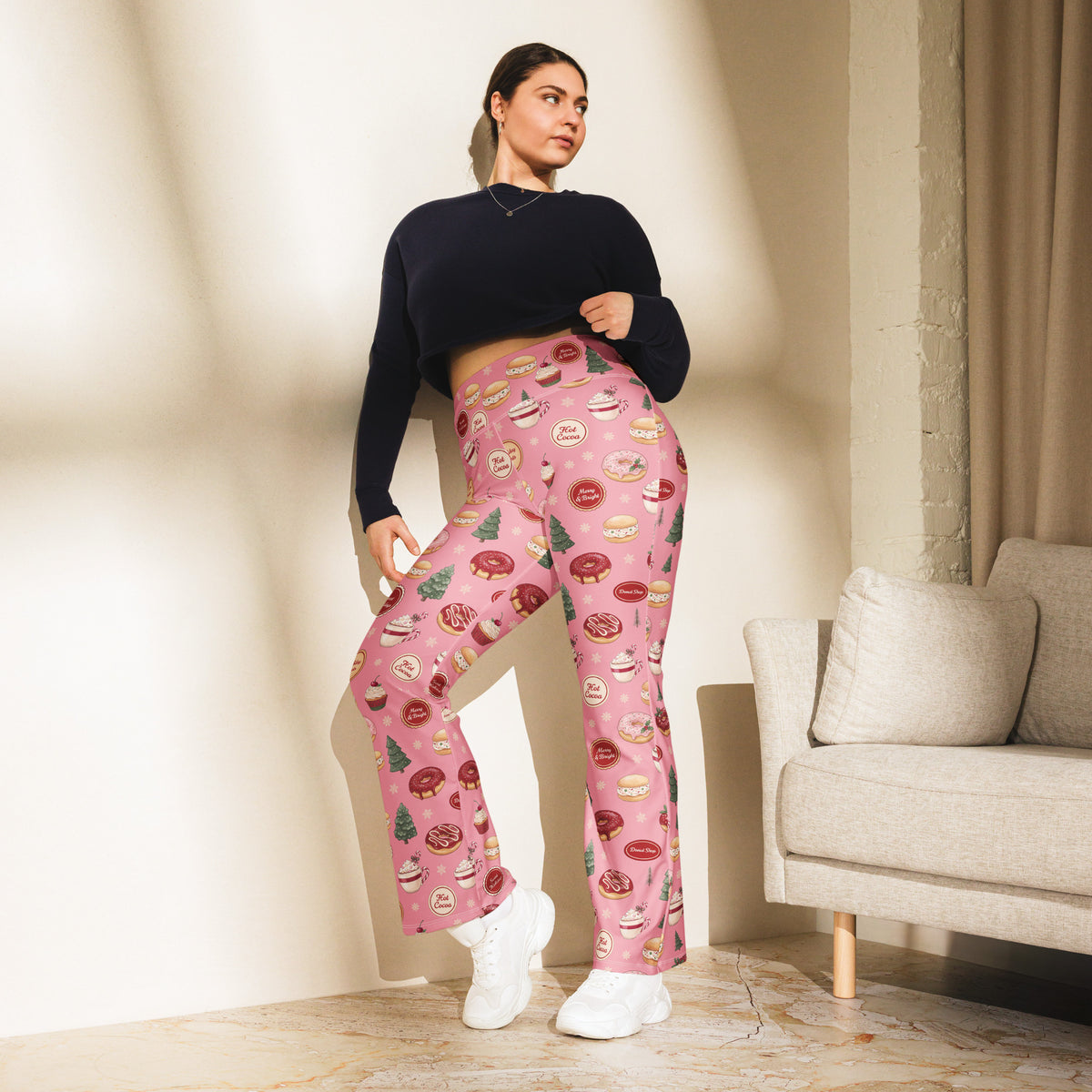 Christmas Sweet Treats Flare Leggings