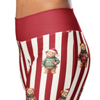 Christmas Sweater Teddy Bears Flare Leggings