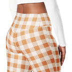 Pumpkin Pie Gingham Flare Leggings