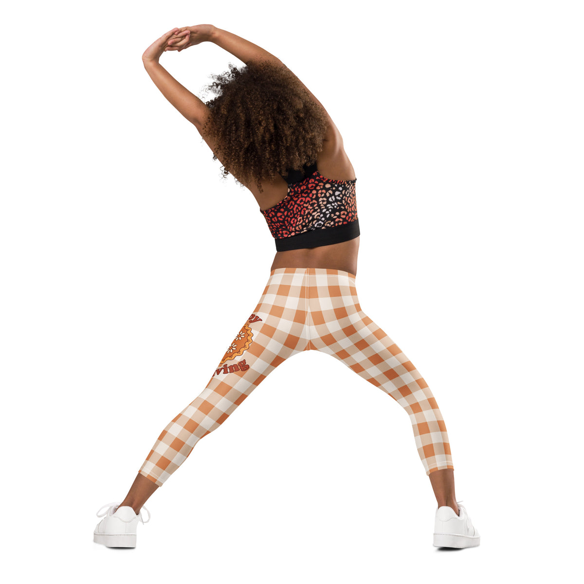Pumpkin Pie Gingham Kid's Leggings