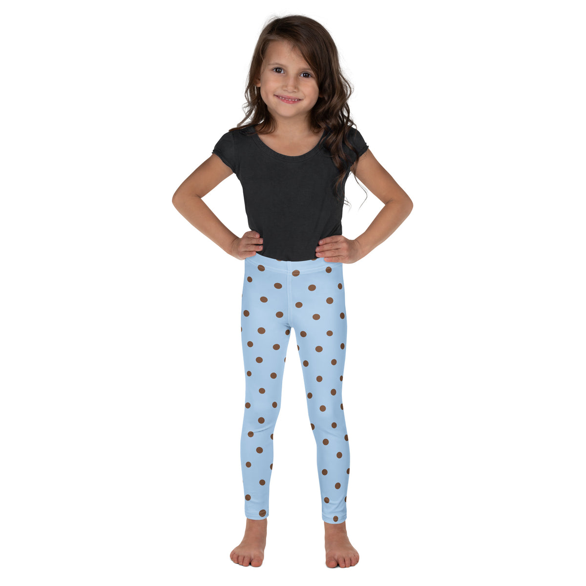 Baby Blue Cocoa Polka Dot Kid's Leggings