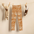 Thanksgiving Pumpkin Floral Kid's Leggings