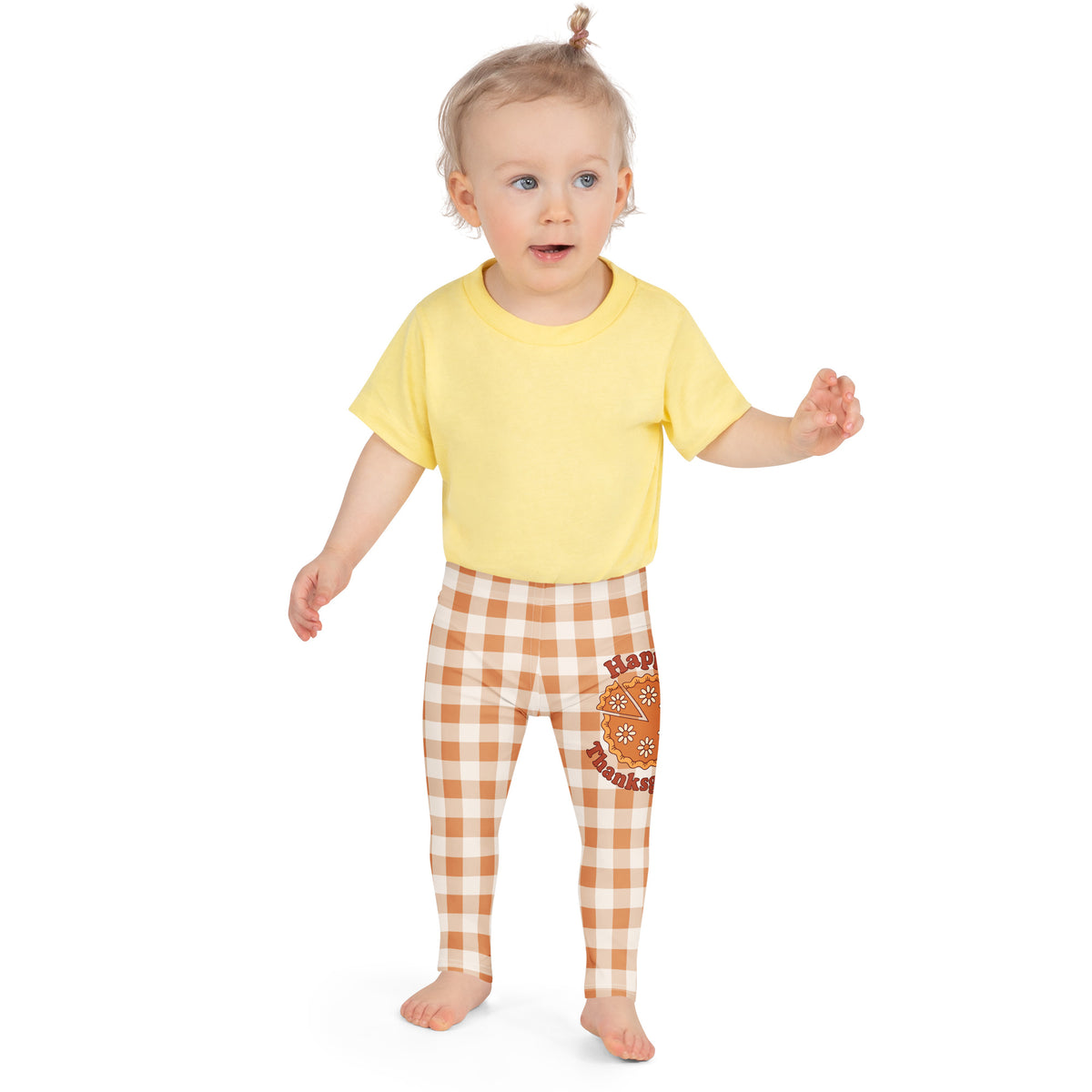 Pumpkin Pie Gingham Kid's Leggings