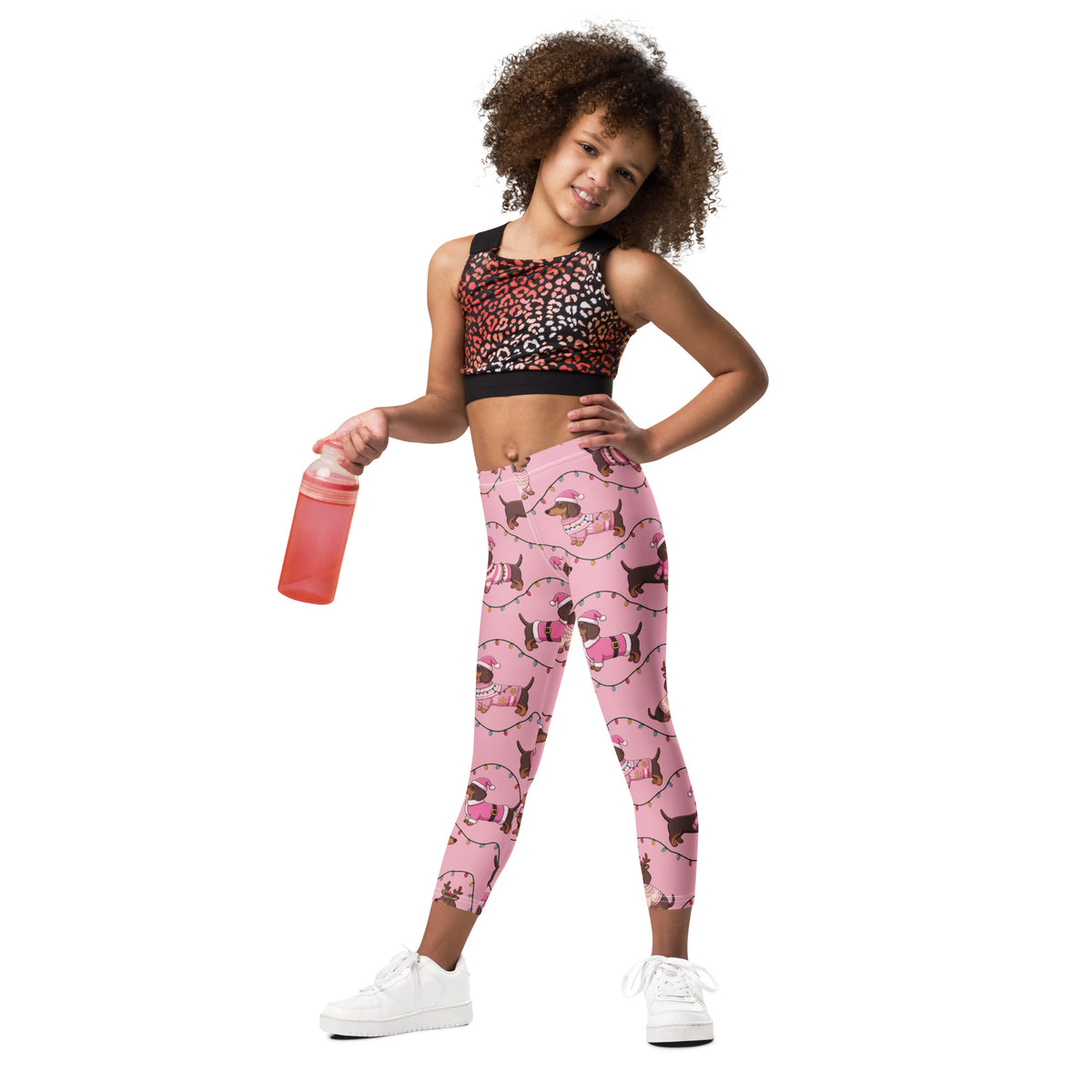 Deck The Dachshund Kid's Leggings