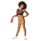 Thanksgiving Pumpkin Floral Kid's Leggings