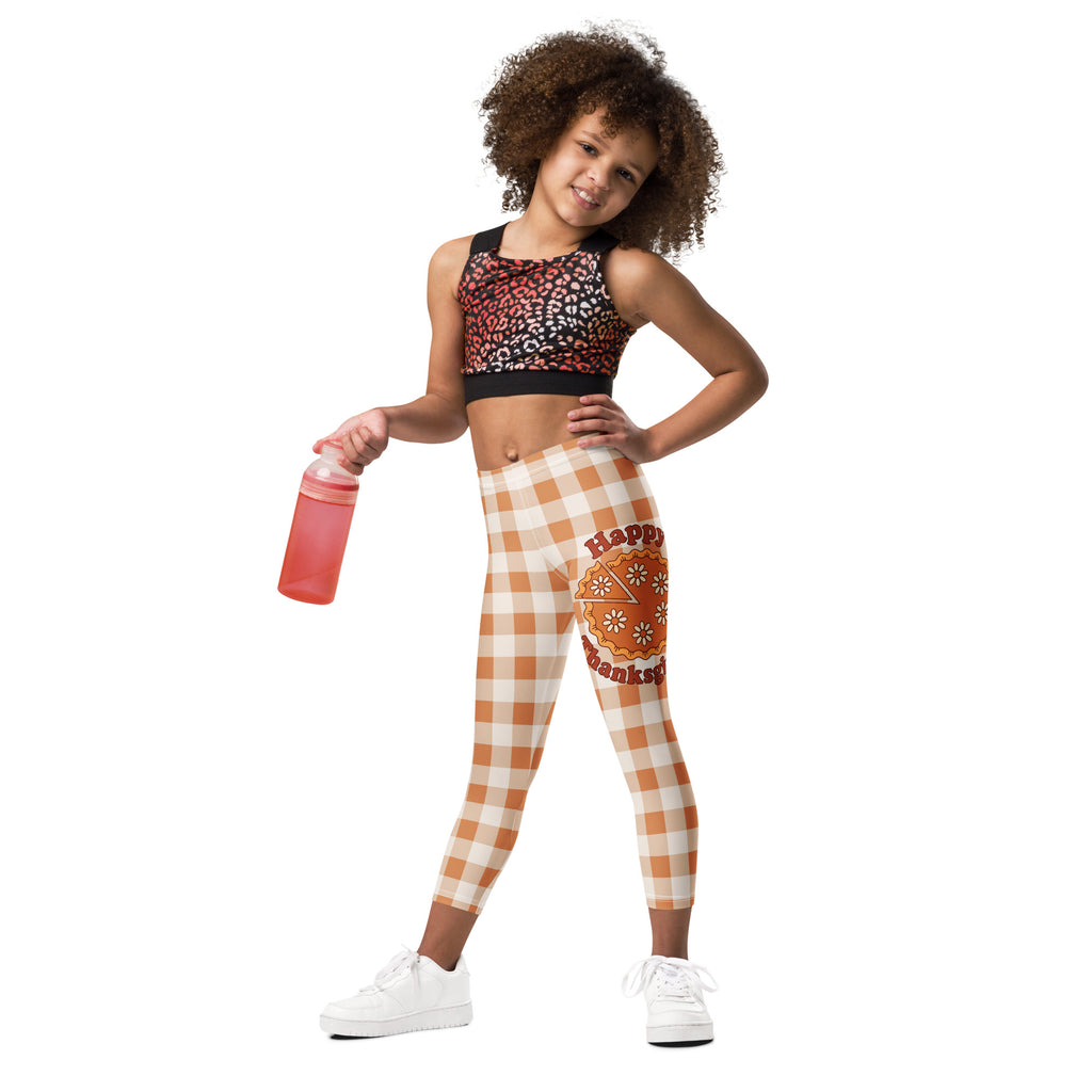Pumpkin Pie Gingham Kid's Leggings