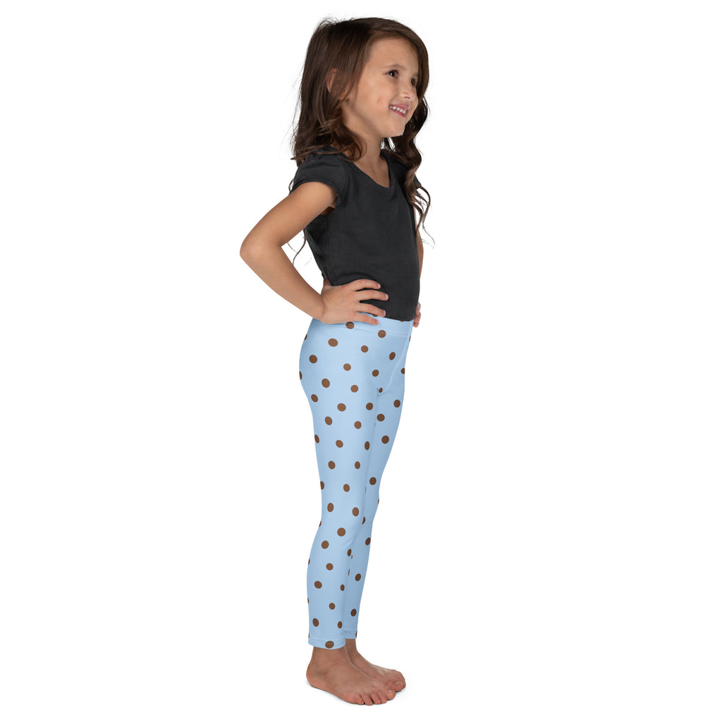 Baby Blue Cocoa Polka Dot Kid's Leggings
