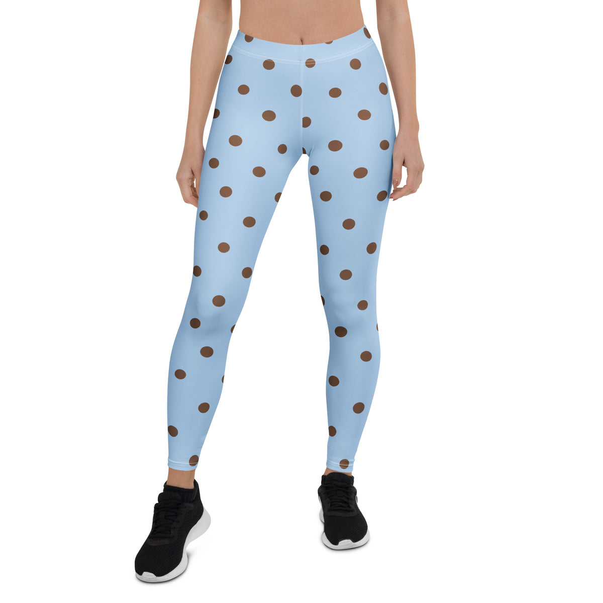 Baby Blue Cocoa Polka Dot Leggings