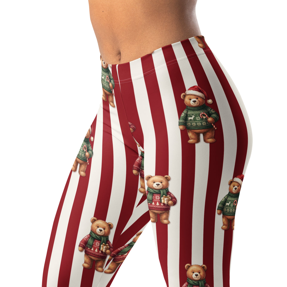 Christmas Sweater Teddy Bears Leggings