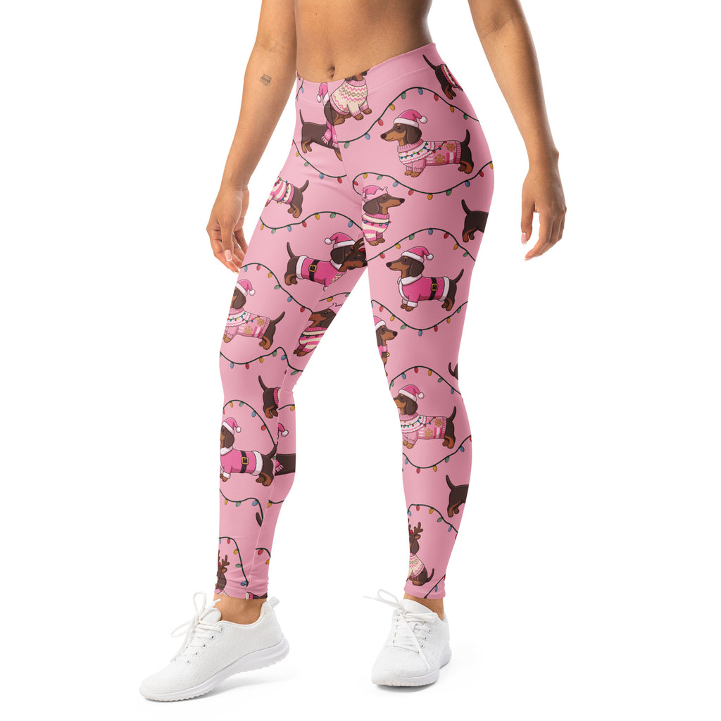 Deck The Dachshund Leggings