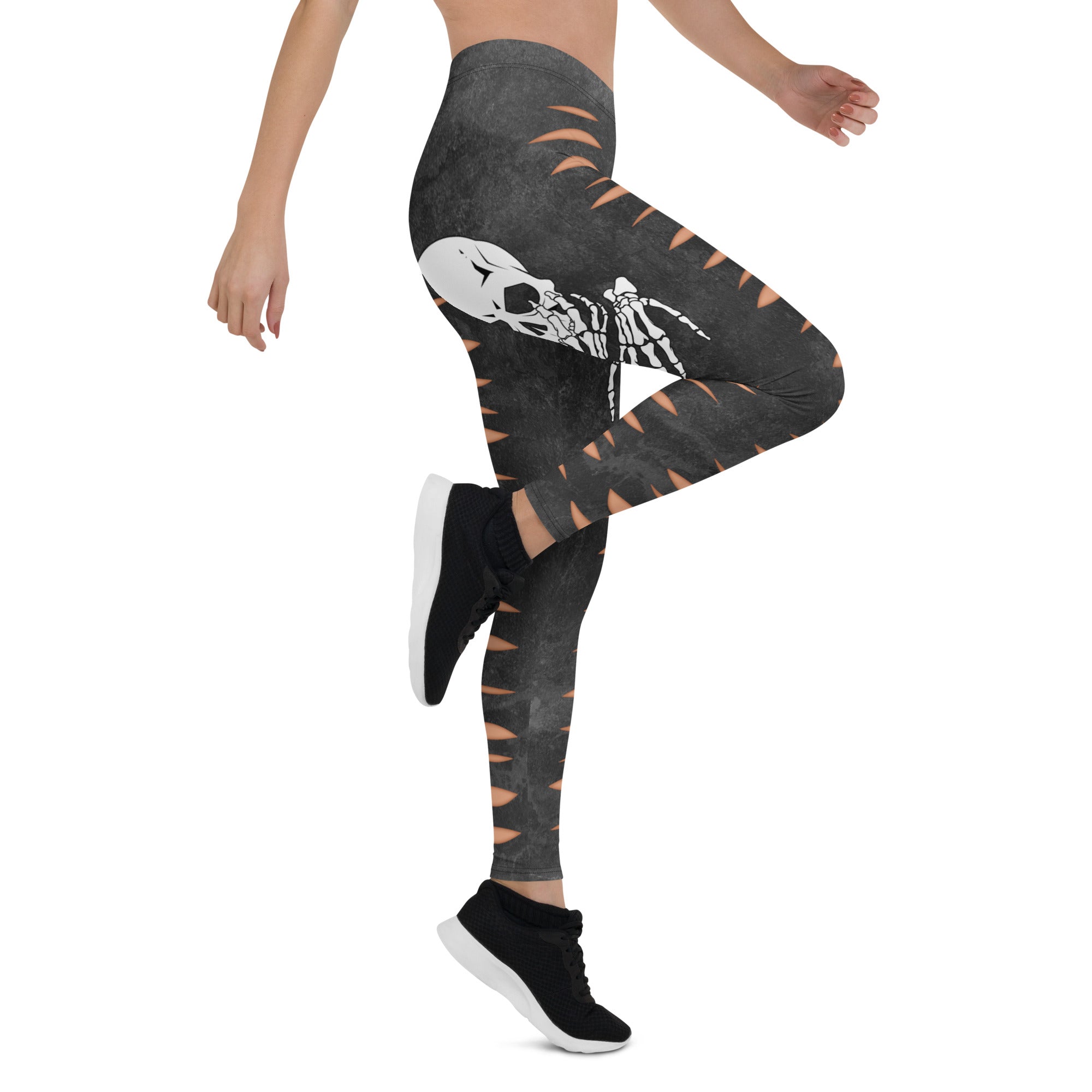 Skeleton Cut Outs Leggings