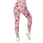 Deck The Dachshund Leggings With Pockets