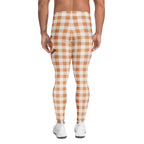 Pumpkin Pie Gingham Men's Leggings