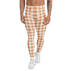 Pumpkin Pie Gingham Men's Leggings