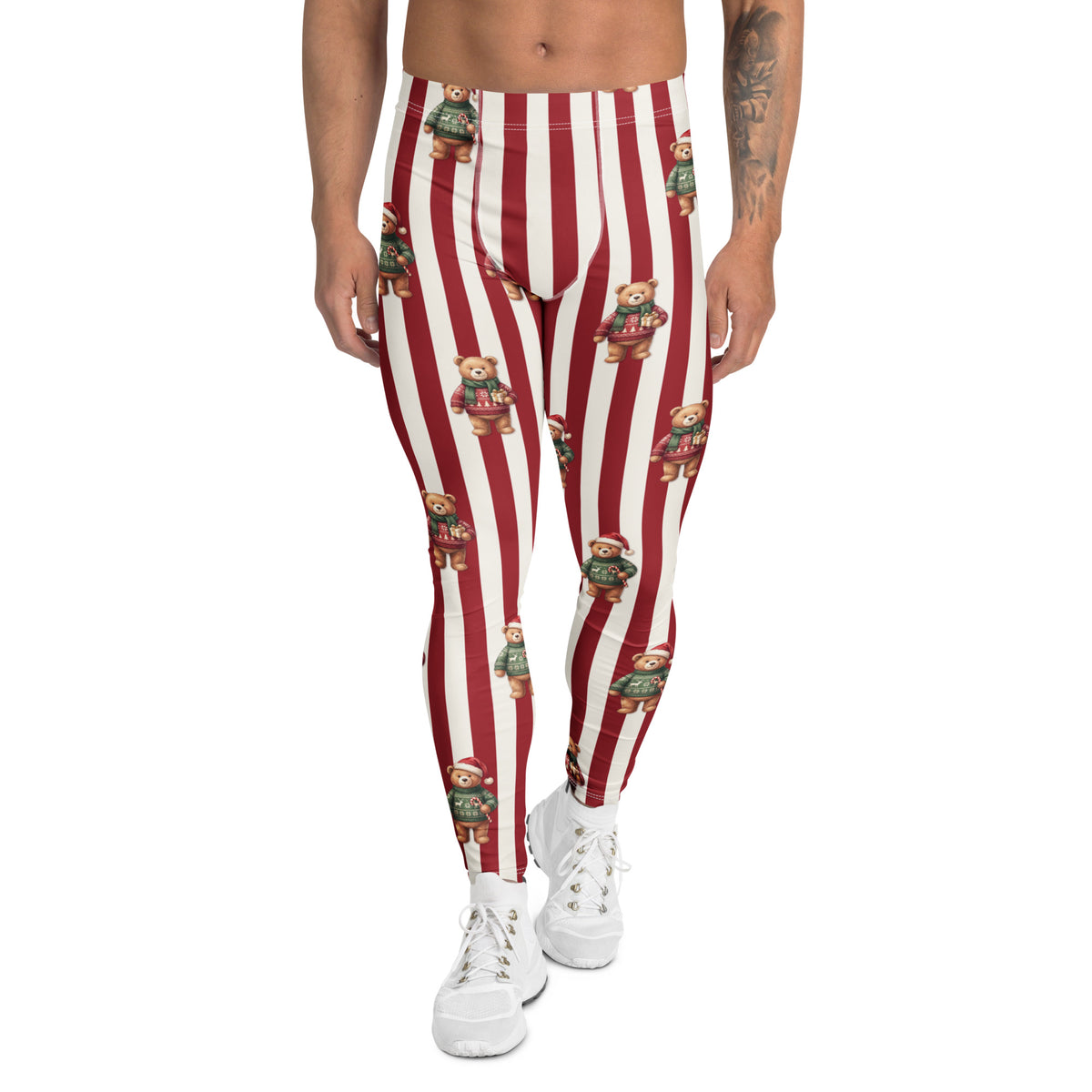 Christmas Sweater Teddy Bears Men's Leggings
