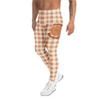 Pumpkin Pie Gingham Men's Leggings