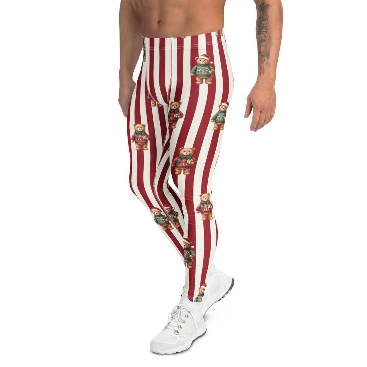 Christmas Sweater Teddy Bears Men's Leggings