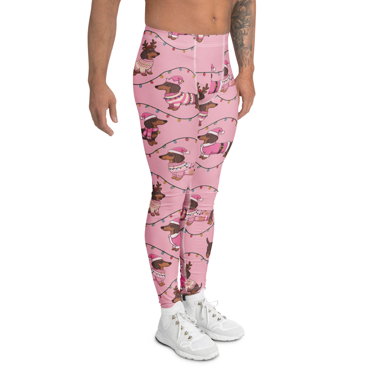 Deck The Dachshund Men's Leggings