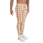 Pumpkin Pie Gingham Men's Leggings