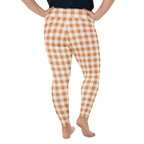 Pumpkin Pie Gingham Plus Size Leggings