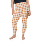 Pumpkin Pie Gingham Plus Size Leggings