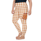 Pumpkin Pie Gingham Plus Size Leggings