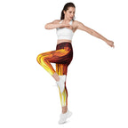 Fire Crossover Leggings With Pockets