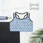 Baby Blue Cocoa Polka Dot Sports Bra