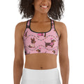 Deck The Dachshund Sports Bra