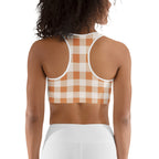 Pumpkin Pie Gingham Sports Bra