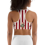Christmas Sweater Teddy Bears Sports Bra