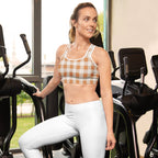 Pumpkin Pie Gingham Sports Bra