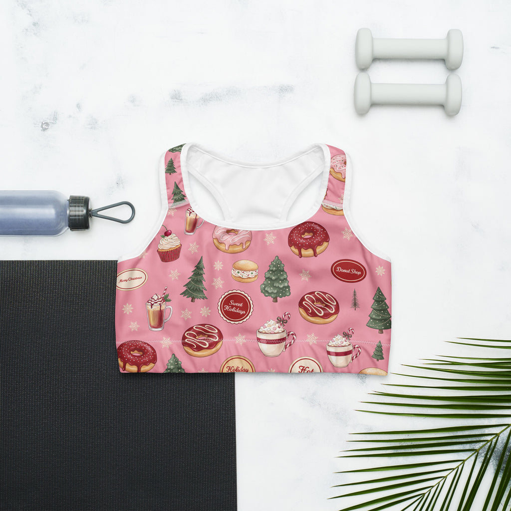 Christmas Sweet Treats Sports Bra