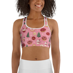 Christmas Sweet Treats Sports Bra