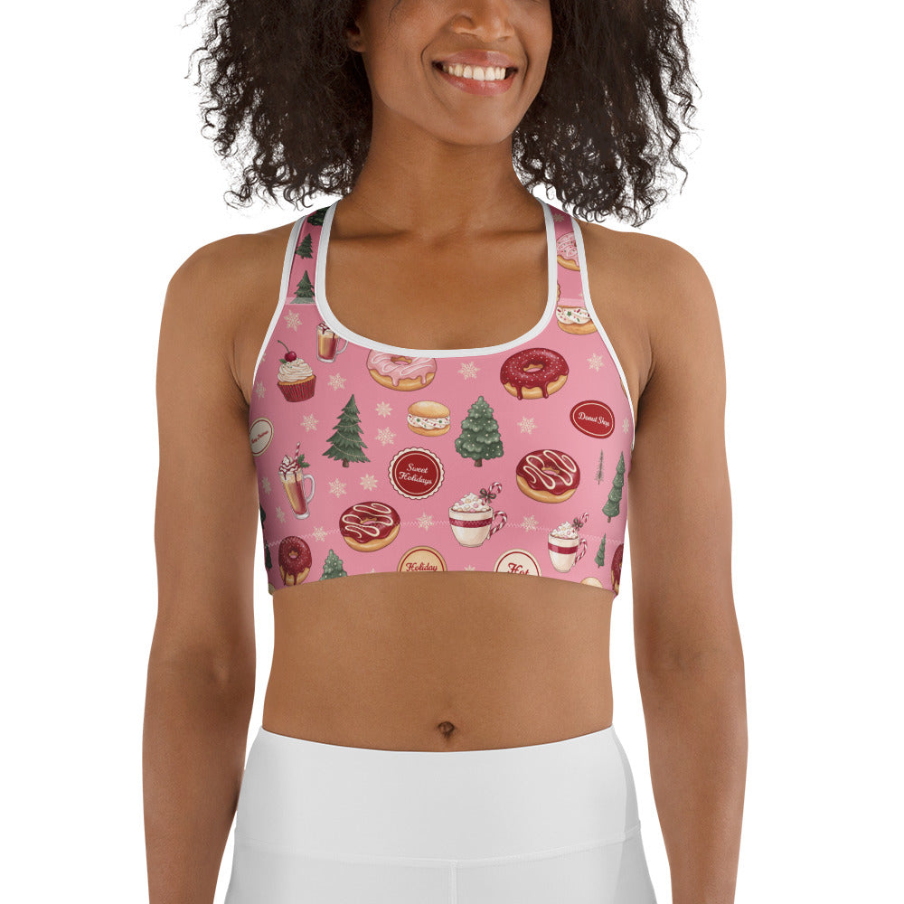 Christmas Sweet Treats Sports Bra