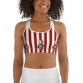Christmas Sweater Teddy Bears Sports Bra