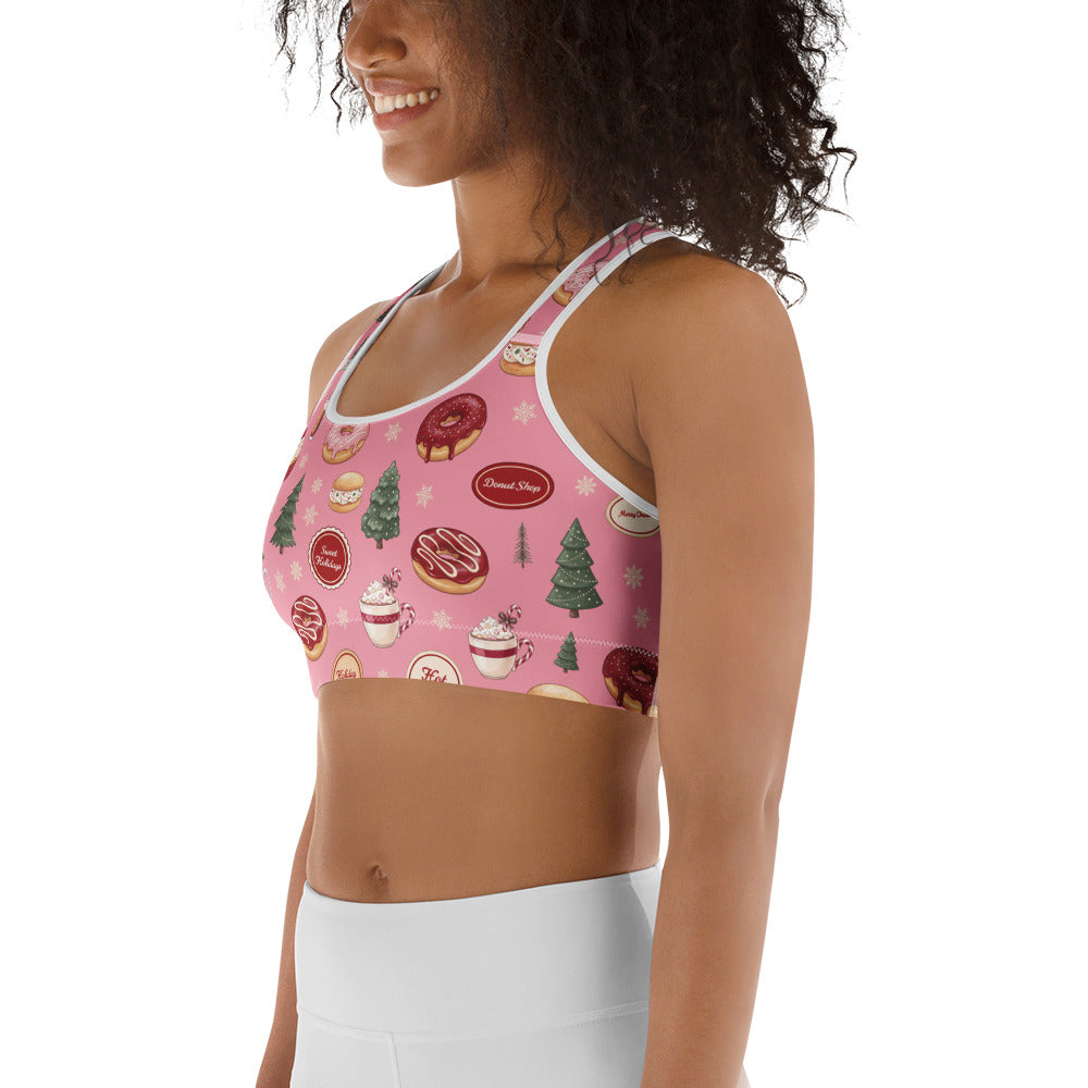 Christmas Sweet Treats Sports Bra
