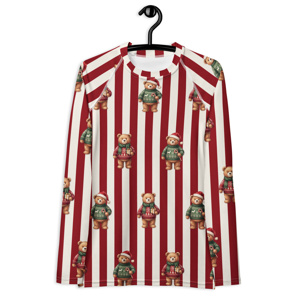 Christmas Sweater Teddy Bears Rash Guard