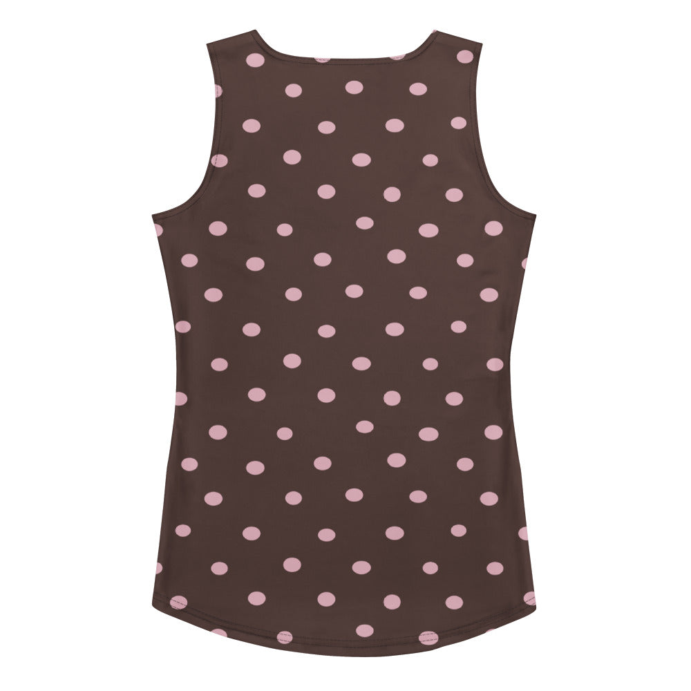 Cocoa Pink Polka Dot Tank Top