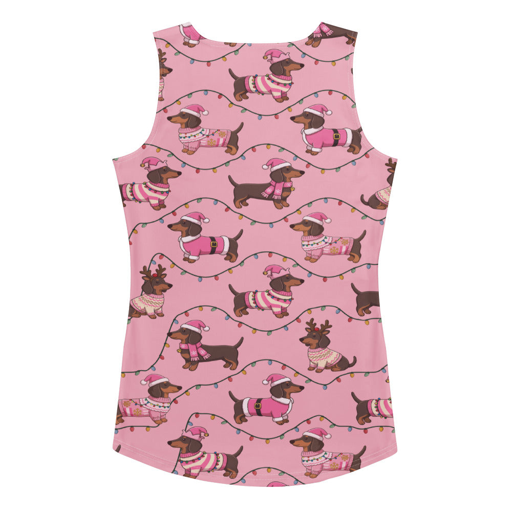 Deck The Dachshund Tank Top