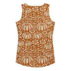 Thanksgiving Pumpkin Floral Tank Top