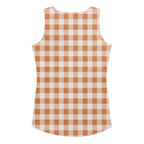 Pumpkin Pie Gingham Tank Top