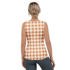 Pumpkin Pie Gingham Tank Top